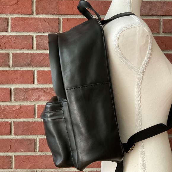 ❤️FLASH SALE❤️Madewell Lorimer Black Leather Backpack NWT - Picture 14 of 16